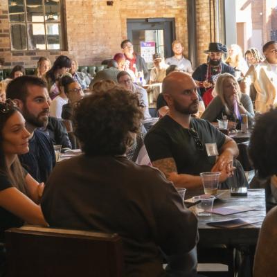 people at event